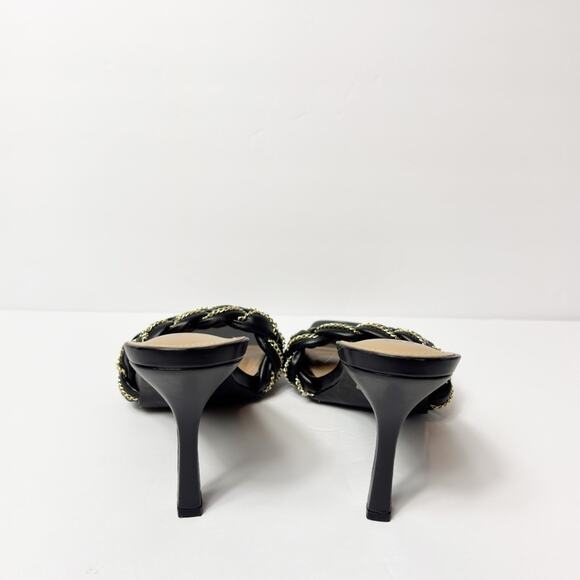 CAPE ROBBIN TILIO FAUX LEATHER DRESSY HEEL BLACK SIZE 10 NO BOX - Picture 4 of 8